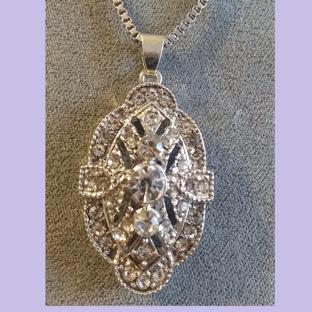 New: Silver Bling Necklace